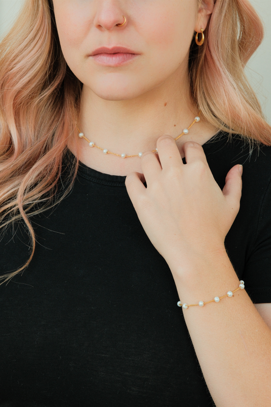 Maria Bracelet Gold Vermeil and Pearls