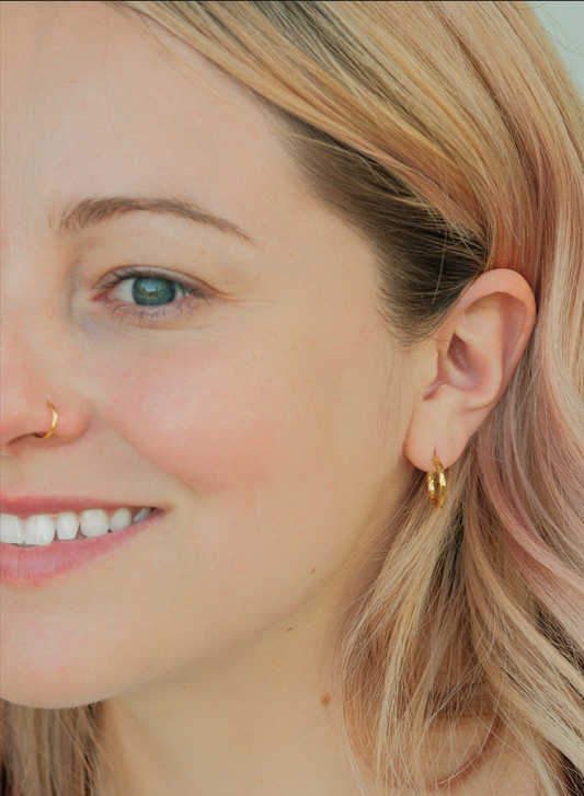 The Mini Mila Hoops in Gold