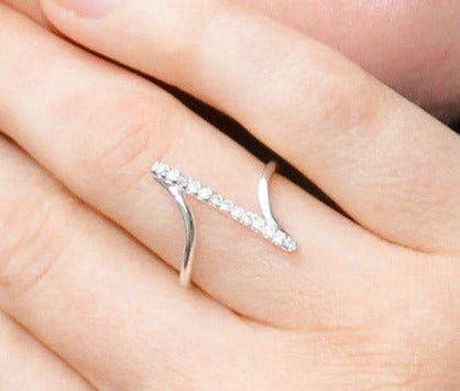Alysha Stacking Silver Ring