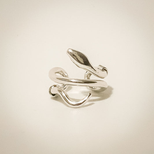 Emma Silver Snake Ring