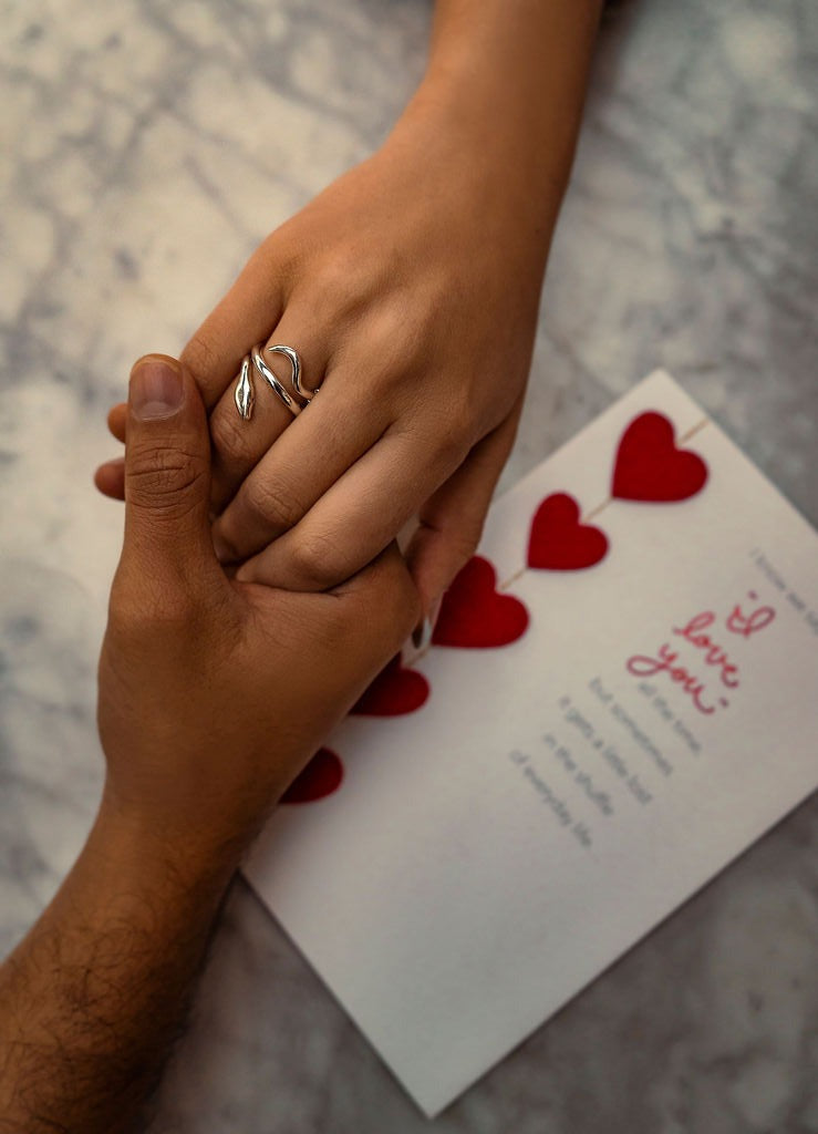 Emma Silver Snake Ring