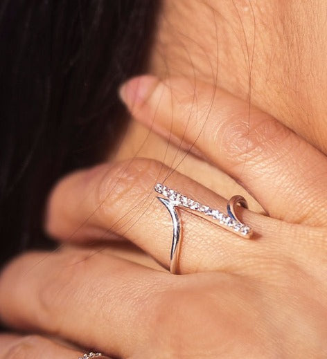 Alysha Stacking Silver Ring